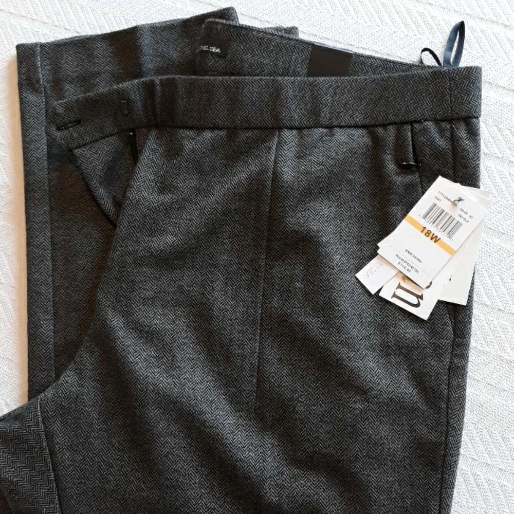 Amanda & Chelsea herrigbone knit pants, 18W